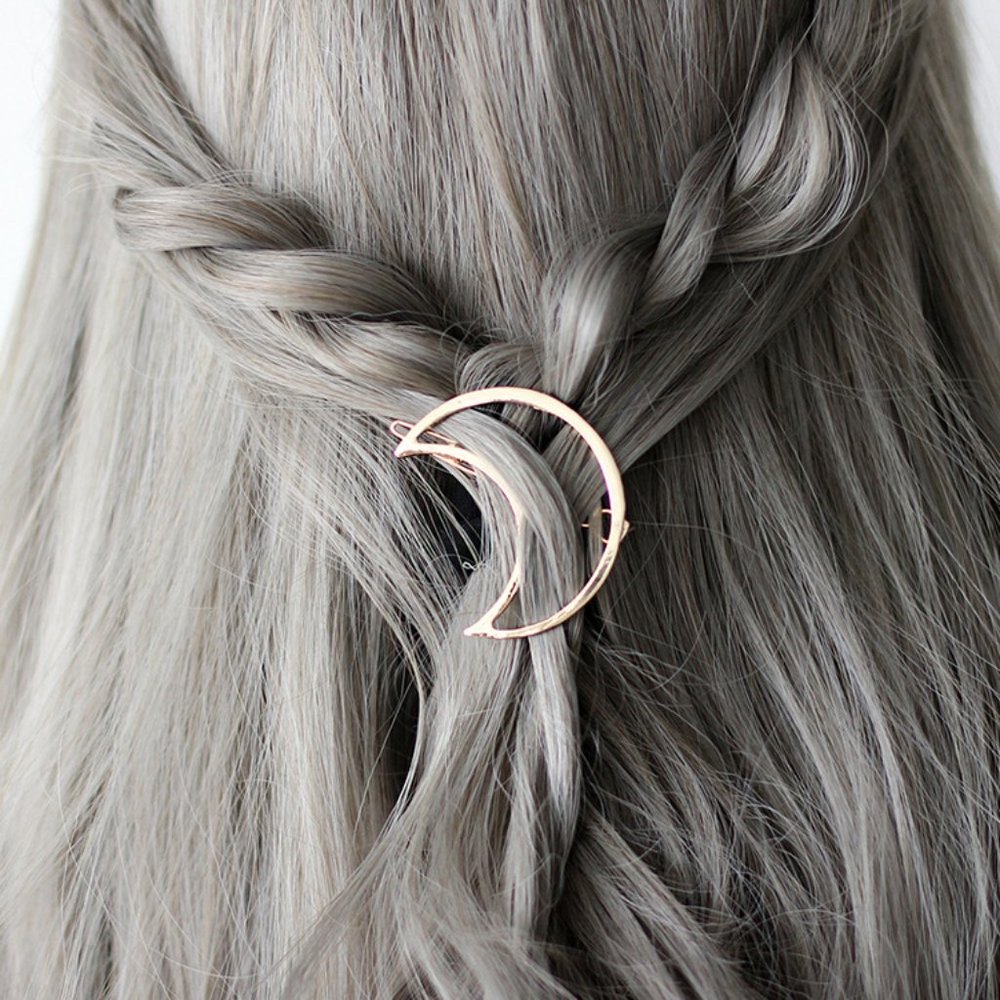 Crescent Moon Hair Clip - Picture 2 of 8